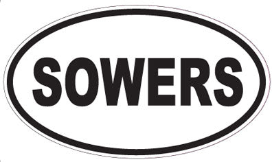 SOWERS - Oval Sticker