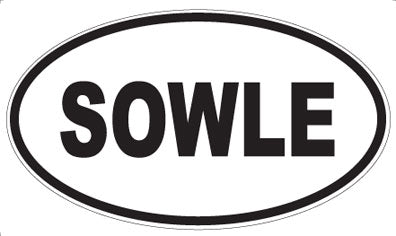 SOWLE - Oval Sticker