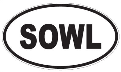 SOWL - Oval Magnet