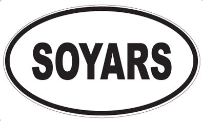 SOYARS - Oval Sticker