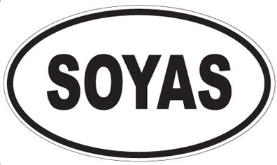SOYAS - Oval Sticker