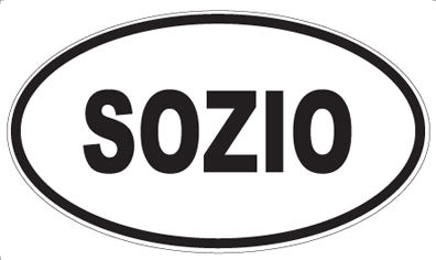SOZIO - Oval Sticker