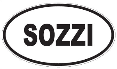 SOZZI - Oval Sticker