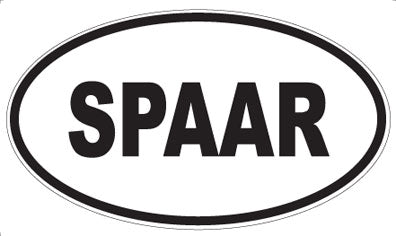 SPAAR - Oval Sticker
