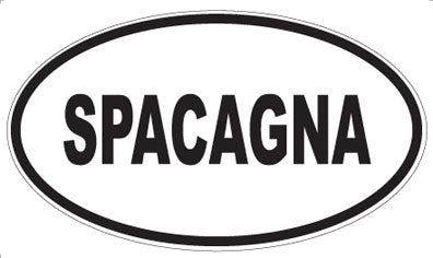 SPACAGNA - Oval Sticker
