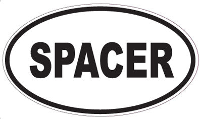 SPACER - Oval Sticker