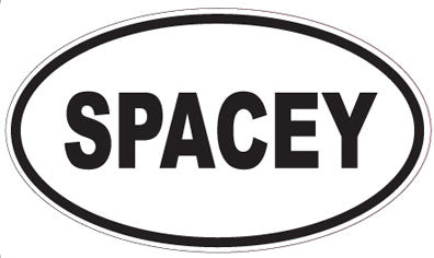 SPACEY - Oval Sticker