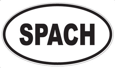 SPACH - Oval Sticker