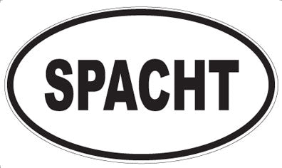 SPACHT - Oval Sticker