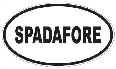 SPADAFORE - Oval Magnet