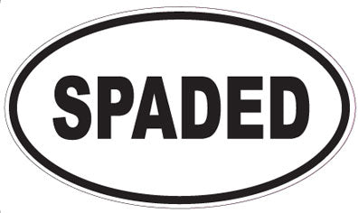 SPADED - Oval Sticker