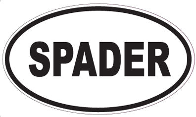 SPADER - Oval Sticker