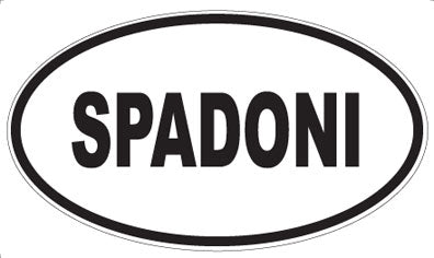 SPADONI - Oval Sticker
