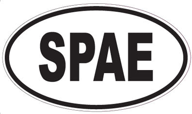 SPAE - Oval Sticker