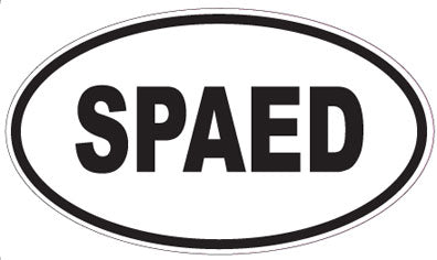 SPAED - Oval Sticker
