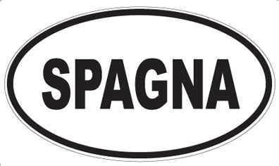 SPAGNA - Oval Sticker