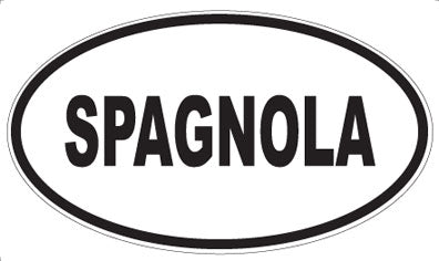SPAGNOLA - Oval Magnet