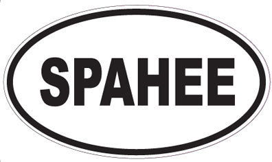 SPAHEE - Oval Sticker