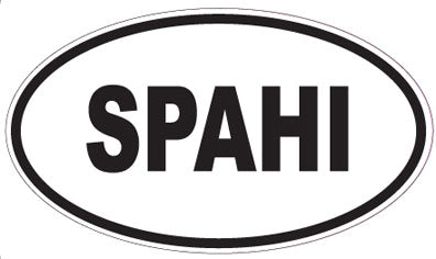 SPAHI - Oval Sticker