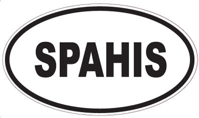 SPAHIS - Oval Sticker