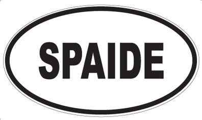 SPAIDE - Oval Sticker