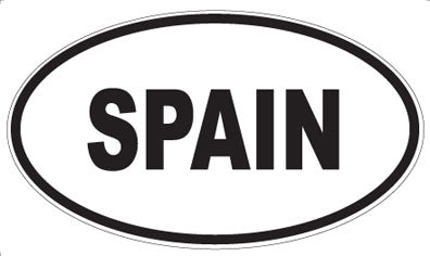 SPAIN - Oval Magnet