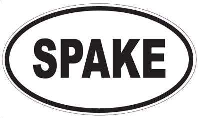 SPAKE - Oval Sticker