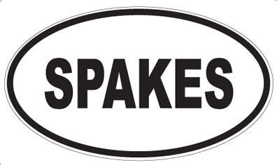 SPAKES - Oval Sticker