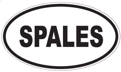 SPALES - Oval Sticker