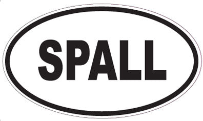 SPALL - Oval Sticker