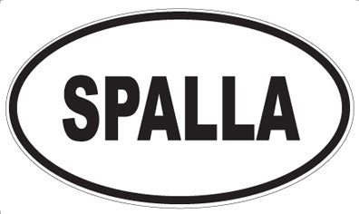 SPALLA - Oval Sticker
