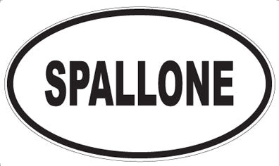 SPALLONE - Oval Sticker