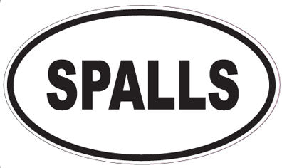 SPALLS - Oval Sticker