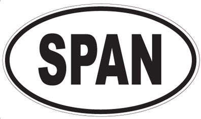 SPAN - Oval Sticker