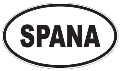SPANA - Oval Magnet