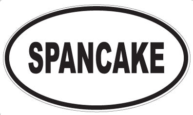 SPANCAKE - Oval Sticker