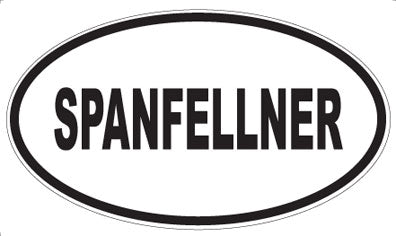 SPANFELLNER - Oval Sticker