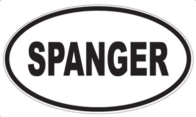 SPANGER - Oval Sticker