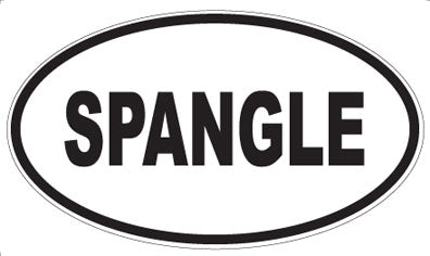 SPANGLE - Oval Sticker
