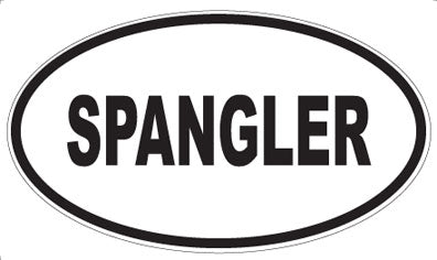 SPANGLER - Oval Magnet