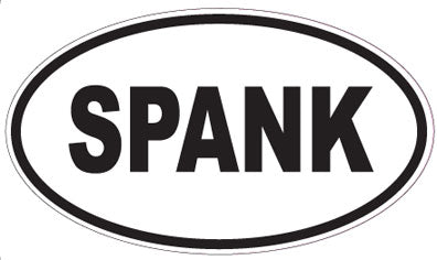 SPANK - Oval Sticker