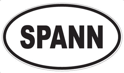 SPANN - Oval Sticker