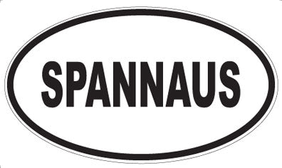 SPANNAUS - Oval Sticker