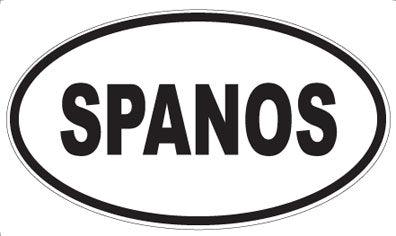 SPANOS - Oval Sticker