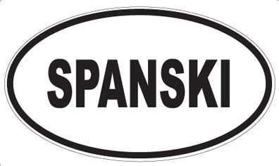 SPANSKI - Oval Magnet