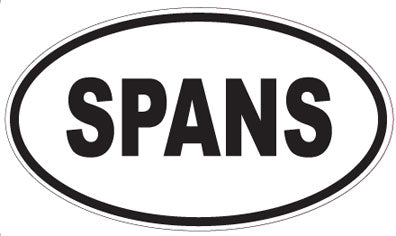 SPANS - Oval Magnet