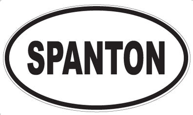 SPANTON - Oval Sticker