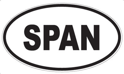 SPAN - Oval Magnet