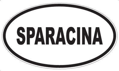 SPARACINA - Oval Sticker