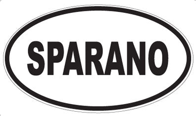 SPARANO - Oval Magnet